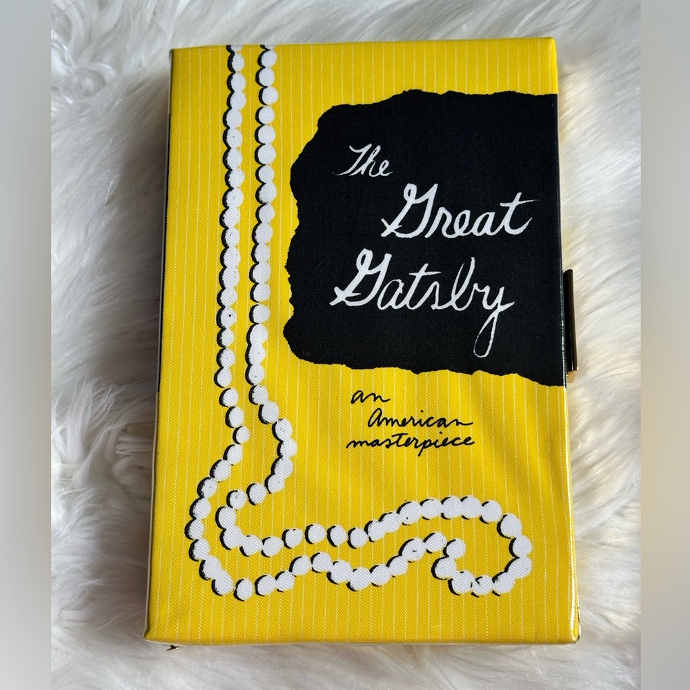Kate Spade Great Gatsby Yellow Book Of the Month Volume 1 Novel Clutch Purse